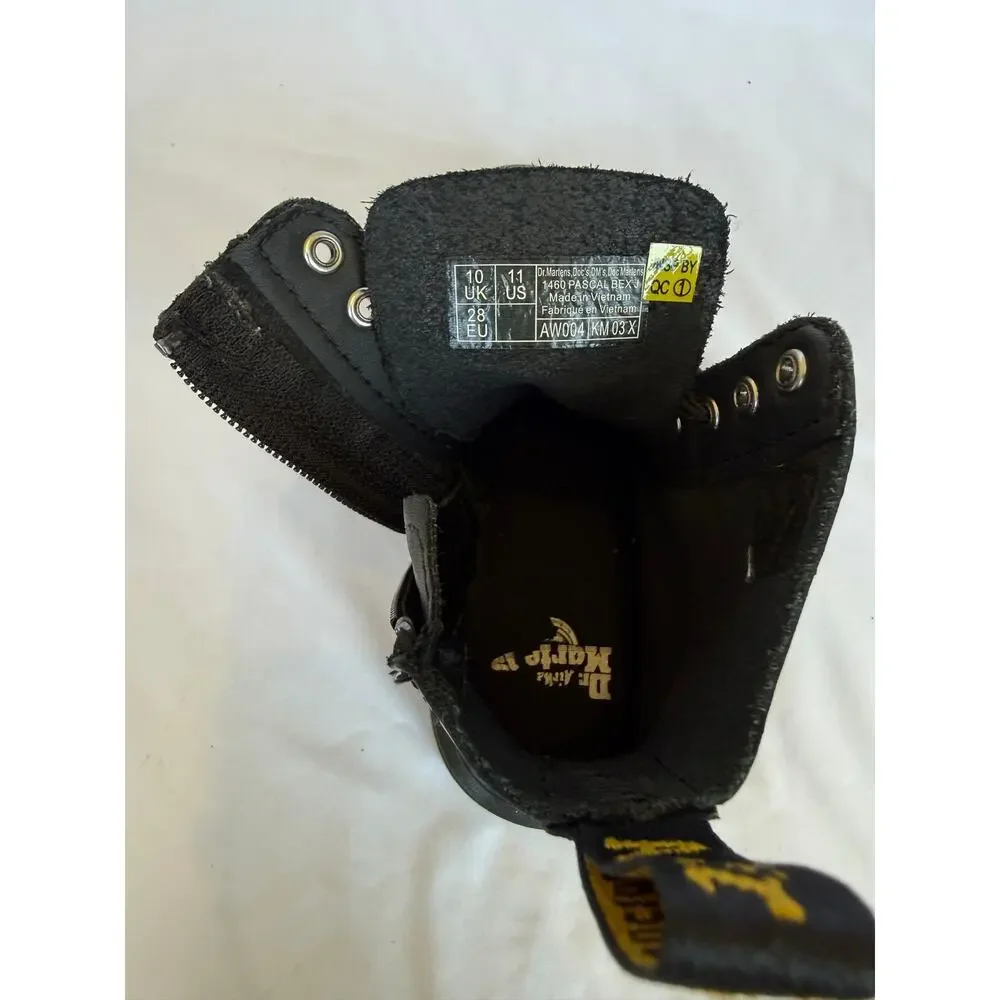 Junior 1460 Pascal Bex Dr. Martens Boots, Black Patent Leather, Toddler, Kid, 11